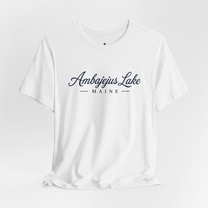 Ambajejus Lake Shirt - Maine Script Tee