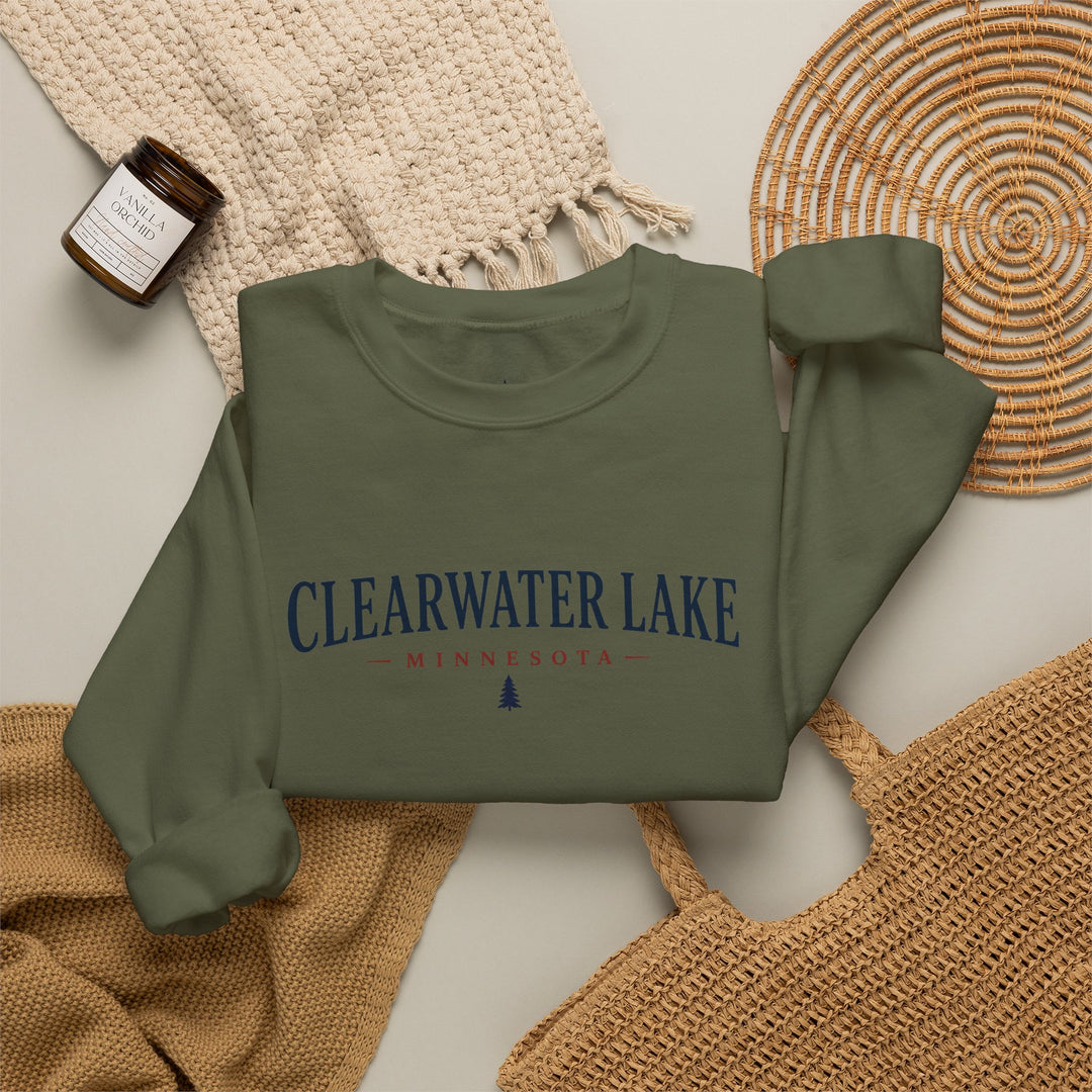 Clearwater Lake Minnesota Crewneck Sweatshirt