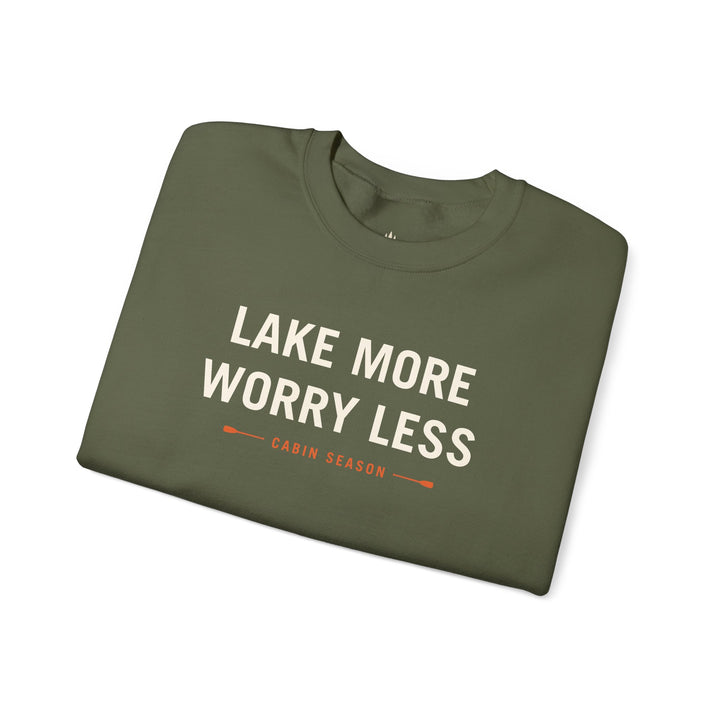 Cabin Season “Lake More, Worry Less” Crewneck Sweatshirt