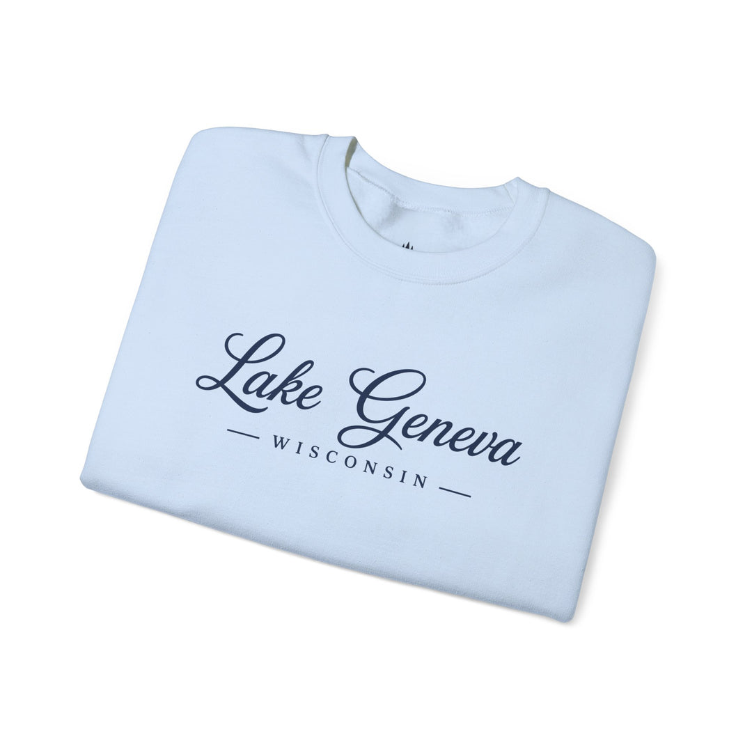 Lake Geneva Wisconsin Sweatshirt | Wisconsin Lake Script Shirt