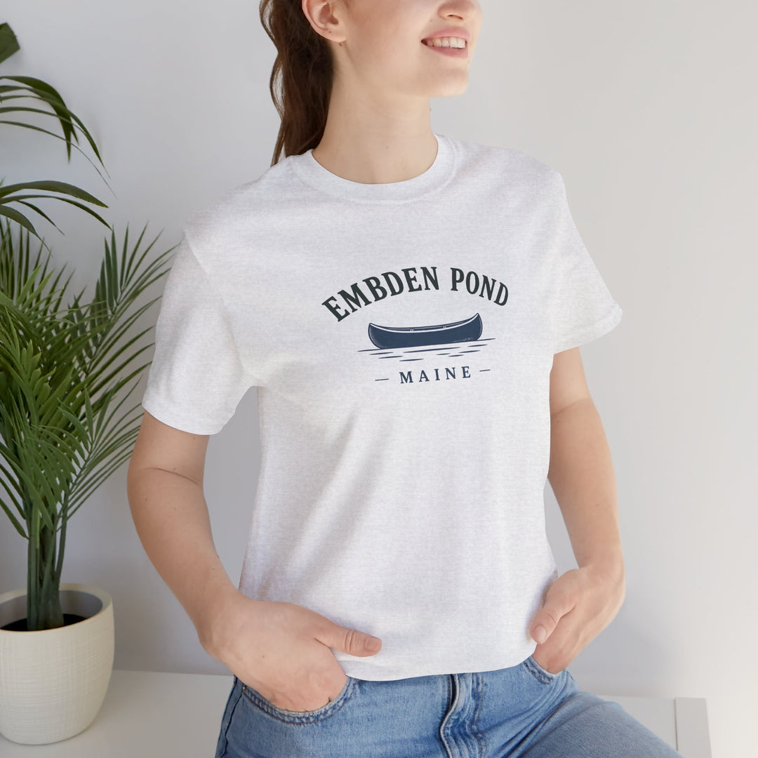 Embden Pond Maine Canoe Tee