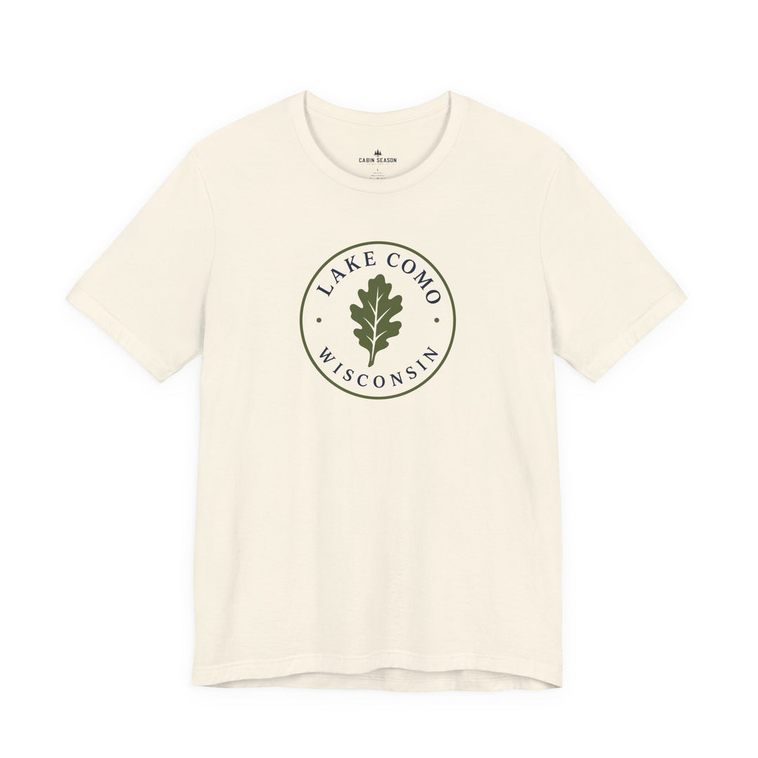 Lake Como Wisconsin Oak Leaf Tee