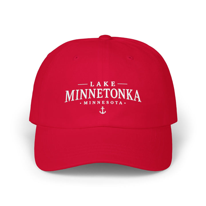 Lake Minnetonka Hat - Dark Embroidered Anchor Hat