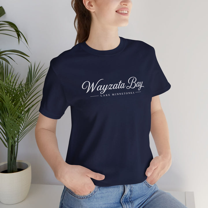Wayzata Bay Script Tee - Minnesota Lake Script T-Shirt