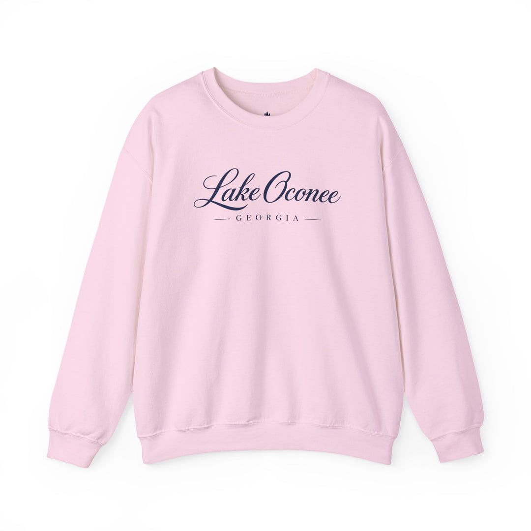 Lake Oconee Georgia Crewneck Sweatshirt | Georgia Lake Script Logo