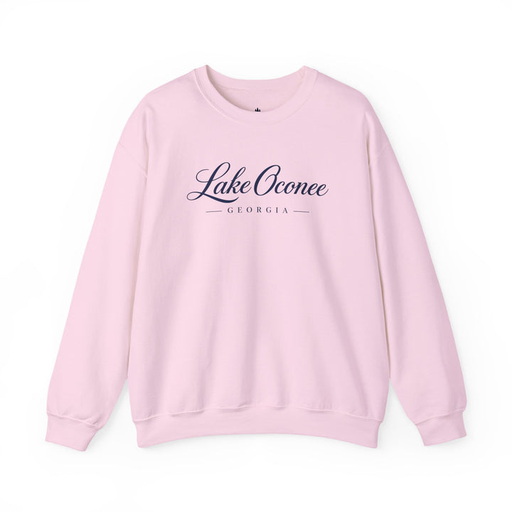 Lake Oconee Georgia Crewneck Sweatshirt | Georgia Lake Script Logo
