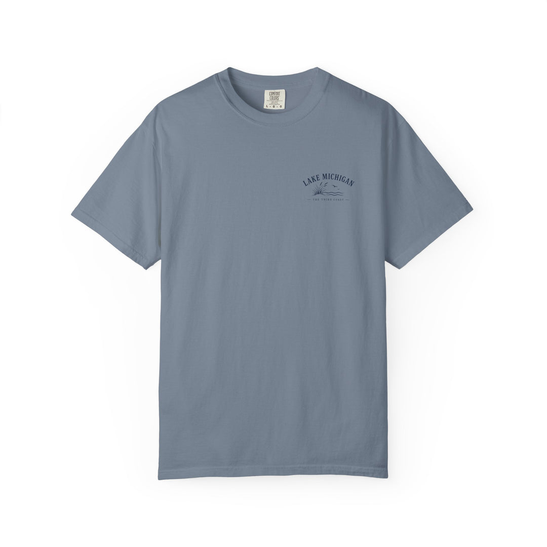 Lake Michigan Beach T-Shirt — Vintage Coastal Scenic Tee
