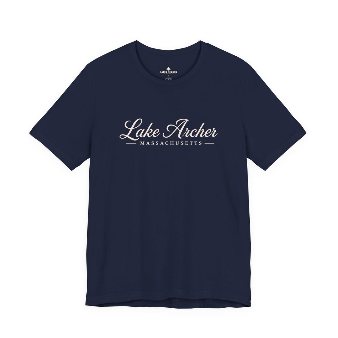 Lake Archer Massachusetts Script T-Shirt