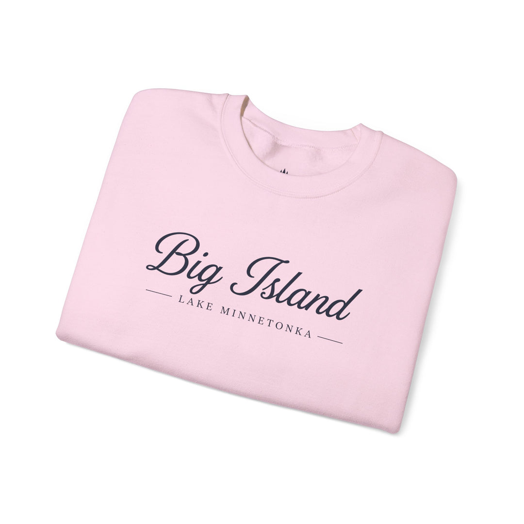 Big Island Crewneck Sweatshirt - Lake Minnetonka Script Pullover