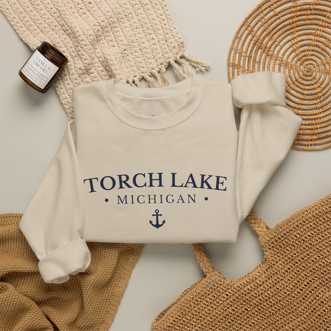 Torch Lake Michigan Crewneck Sweatshirt
