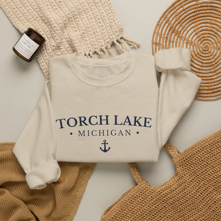 Torch Lake Michigan Crewneck Sweatshirt