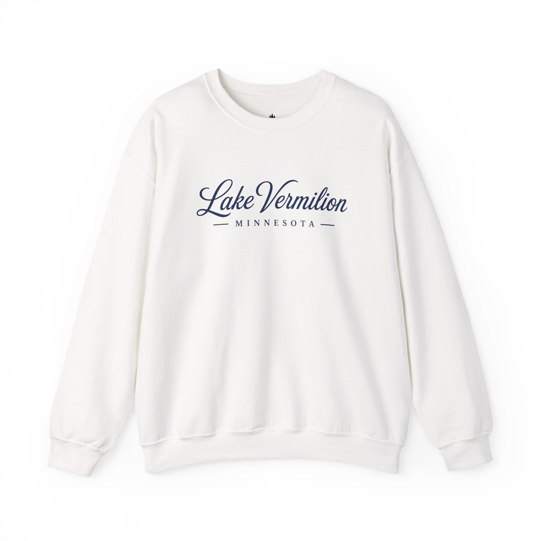 Lake Vermilion Crewneck Sweatshirt - MN Lake Script Pullover
