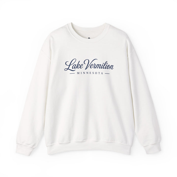 Lake Vermilion Crewneck Sweatshirt - MN Lake Script Pullover