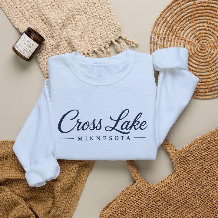 Cross Lake Minnesota Crewneck Sweatshirt