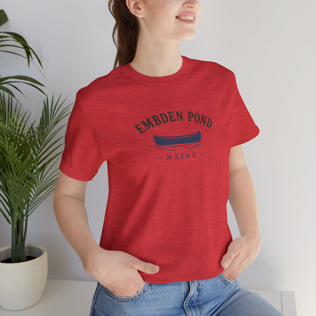 Embden Pond Maine Canoe Tee