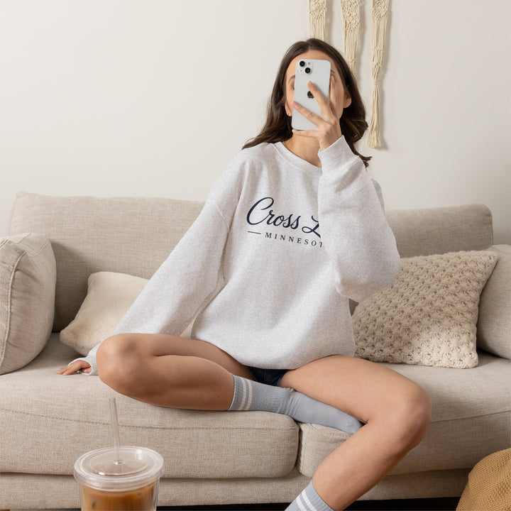 Cross Lake Minnesota Crewneck Sweatshirt