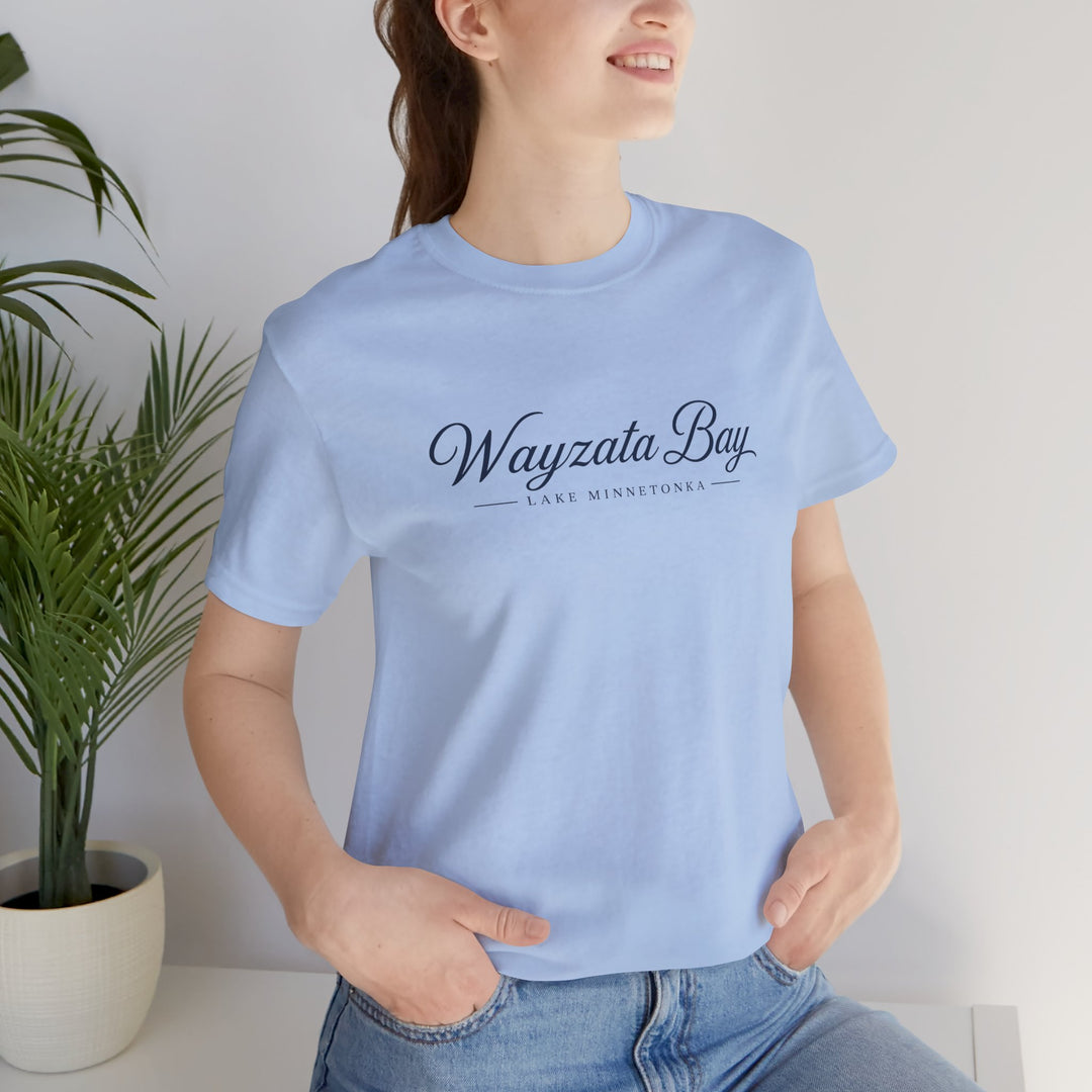 Wayzata Bay Script Tee - Minnesota Lake Script T-Shirt
