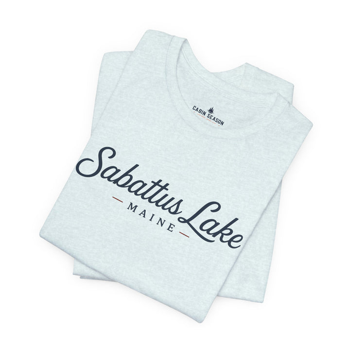 Sabattus Lake Maine Tee — Classic Maine Lake T‑Shirt