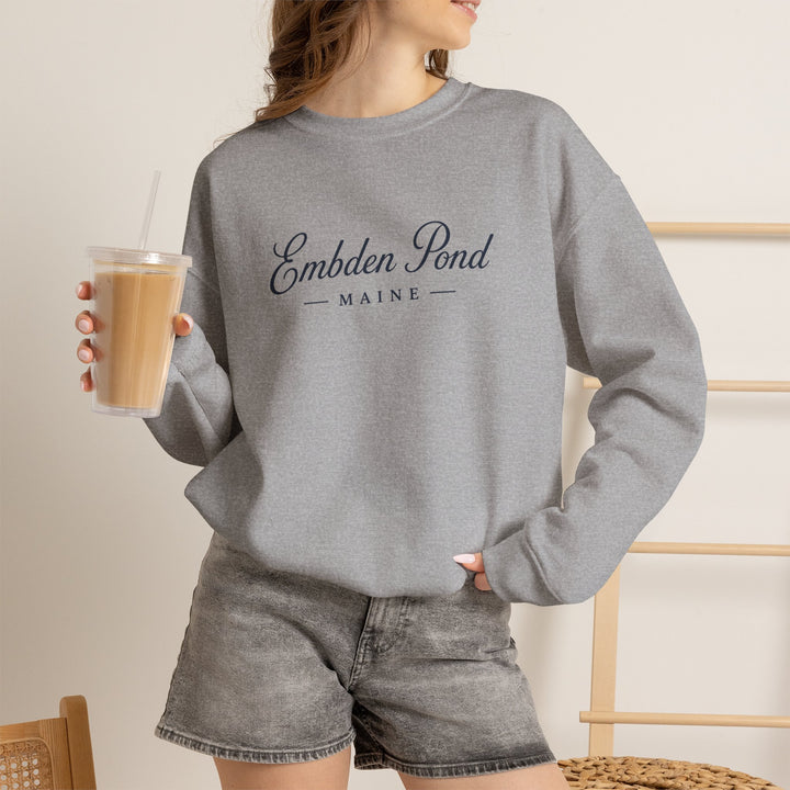 Embden Pond Maine Crewneck Sweatshirt