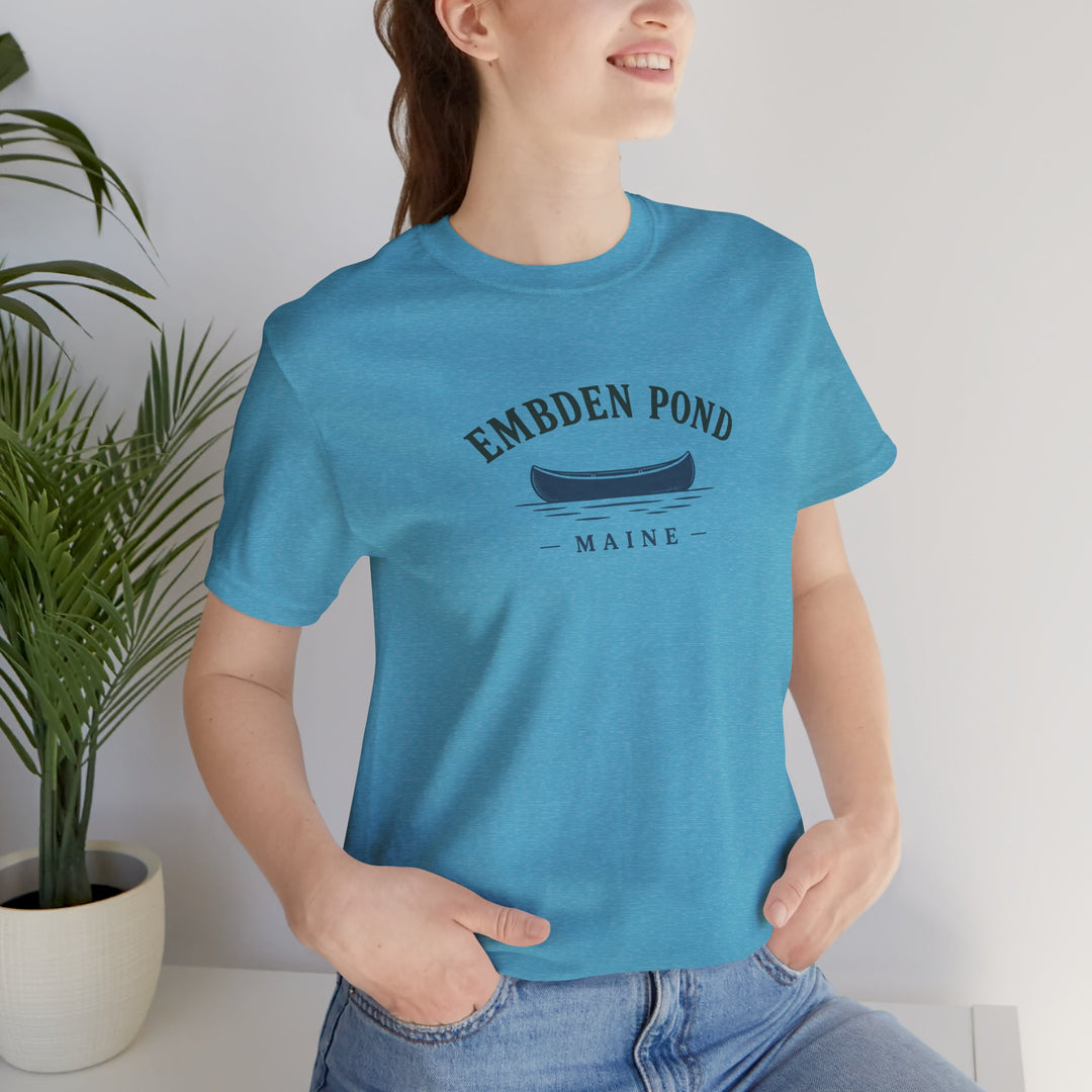 Embden Pond Maine Canoe Tee