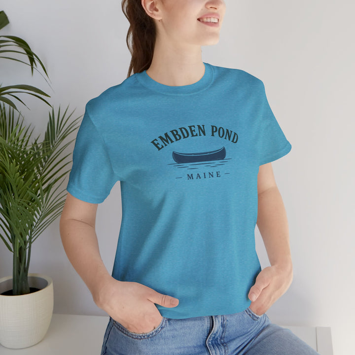 Embden Pond Maine Canoe Tee